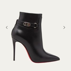 Christian Louboutin "Lock So Kate" leather ankle booties